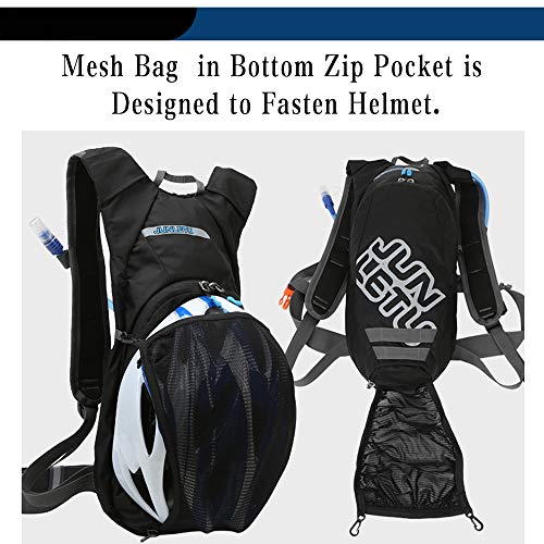 Mochila ao ar livre, Romacci Pacote de hidratação para exterior compacto mochila para 2L água bexiga