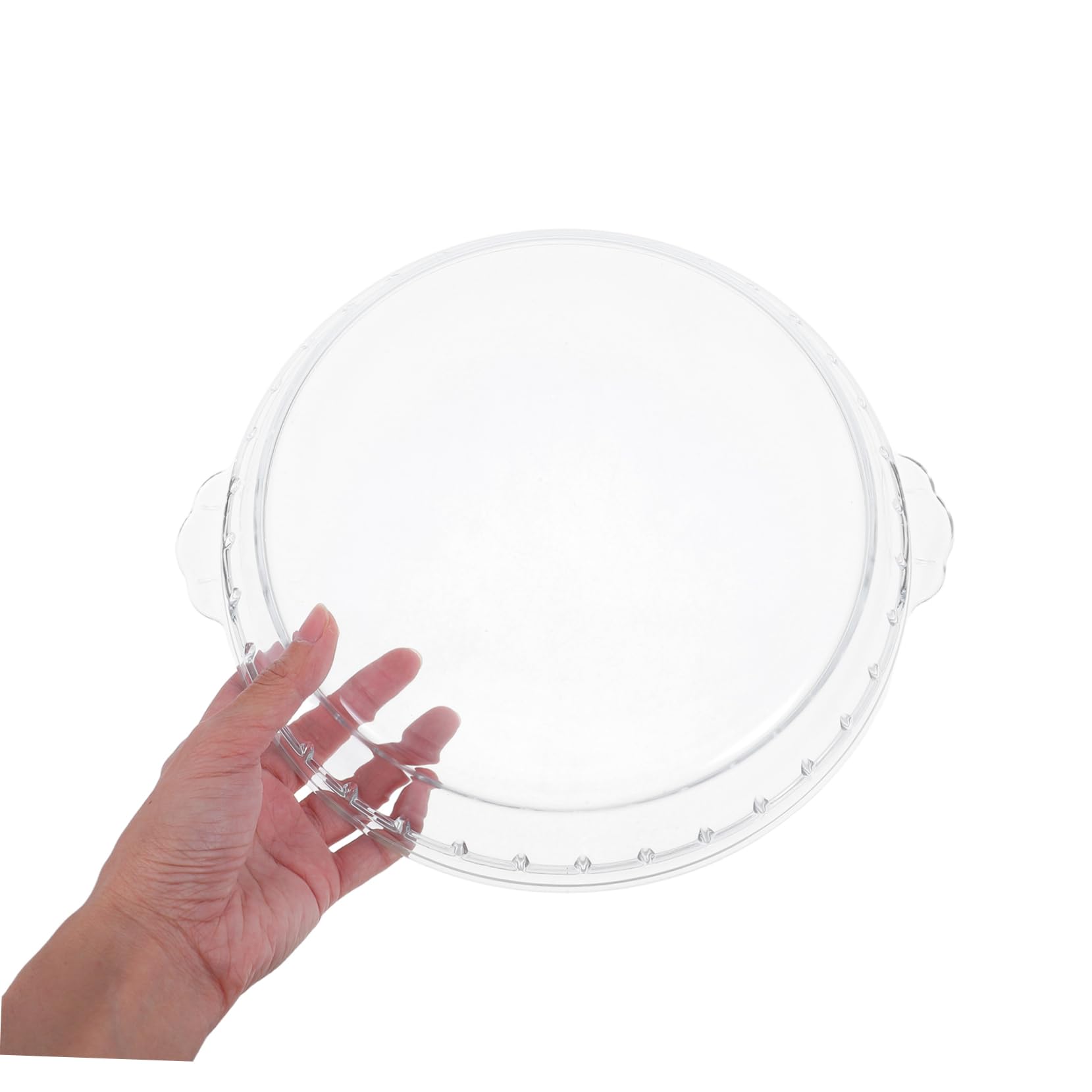 Tapa de cristal para horno microondas plato placa de vidrio para pastas de vidrio para microondas para alimentos utensilios para hornear Bandeja Transparente