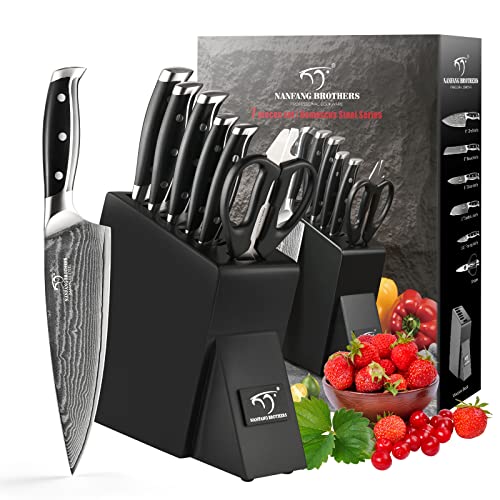 Set De Cuchillos Para Chef Damasco 9 Pzs Nanfang Brothers Damasco