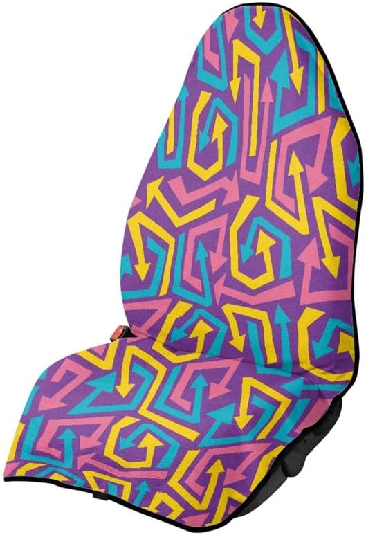 Cute Doughnut Waterproof Seat Covers Cartoon Dessert Print for Cars Trucks Vans & SUV Proof Seat Covers for Front Seat Stain Resistant Car Seat Cover, Pink