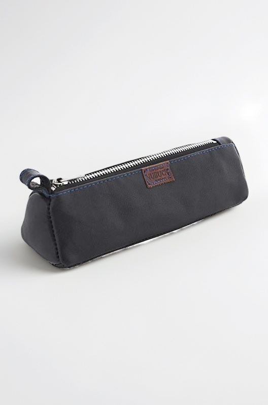 Unisex Multipurpose Leather Design Pouch (Black)