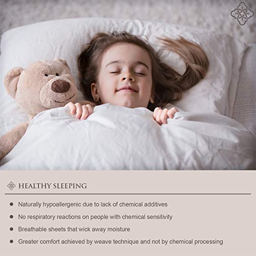 Bioweaves 100% Organic Cotton Pillow Shams 300 Thread Count Soft Sateen Weave Gots Certified – Standard/Queen Size, Set Of 2, White #TOP4