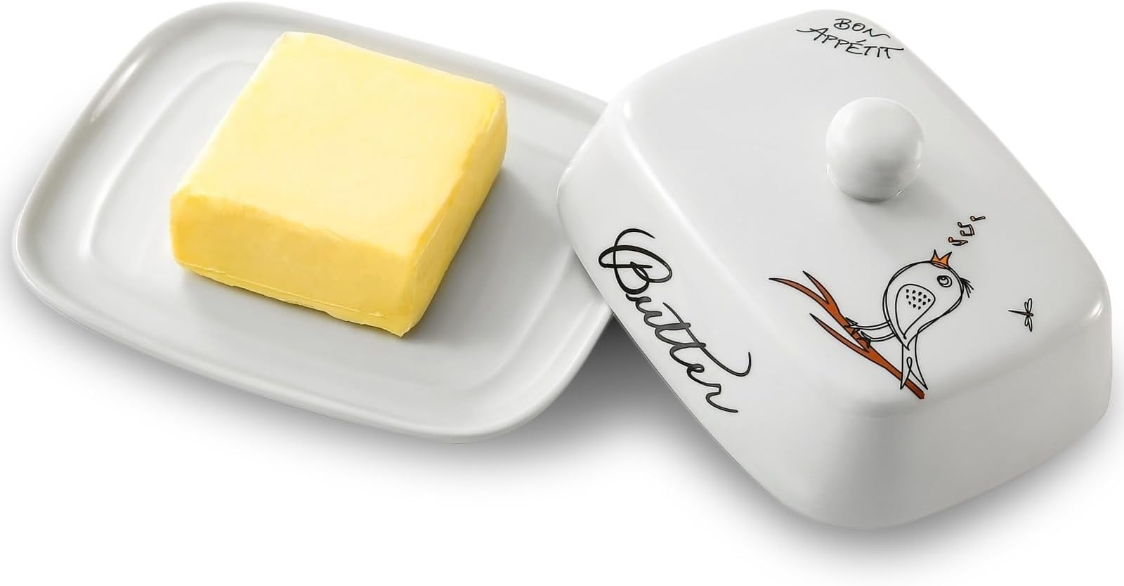 Amazon.de: Lashuma Handgemachte Kleine Butterdose aus Bemalter ...