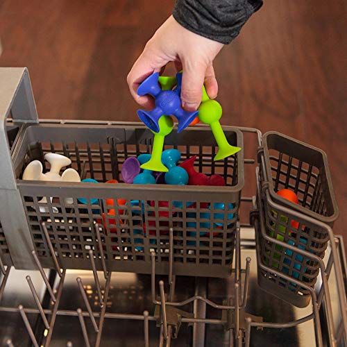 Fat Brain Squigz Starter Juego de 22 piezas, juguete preescolar para niños, juguete innovador para niños de 3 años en adelante