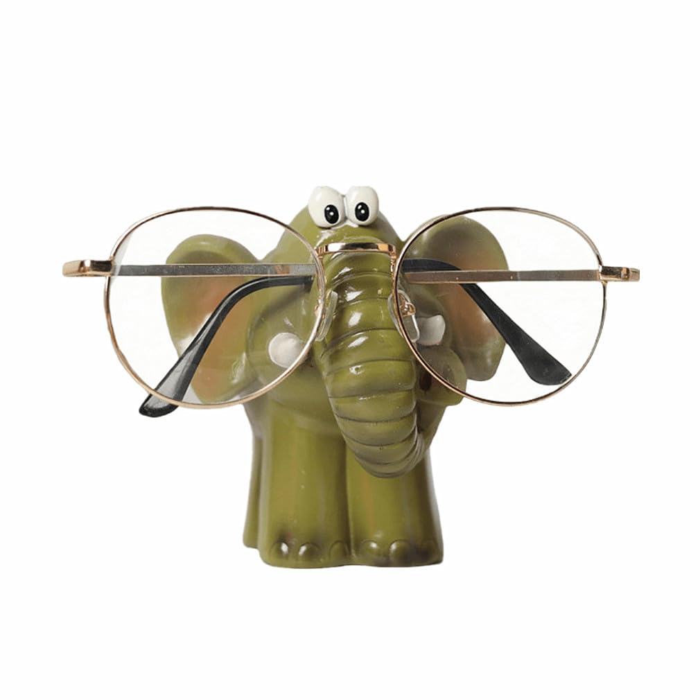Support de lunettes résine éléphant accessoire maison et bureau