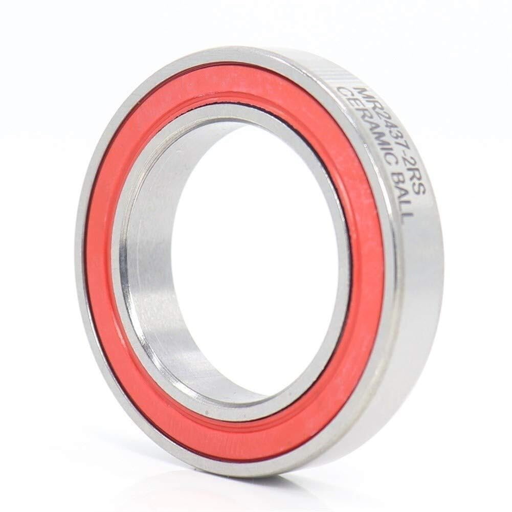 Roulements, Roulement MR2437-2RS ABEC-3 roulement à billes en céramique MR 24377 RS vélo BB90 support inférieur 24 37 7 roulements à billes en céramique 24 * 37 * 7mm