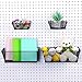 Sieral 4 Pcs Black Pegboard Baskets Metal Wire Shelf Baskets Peg Board Organizer Accessories Wall Mount Organizer Attachments for Garage Workbench Various Tool Accessories, 2 Sizes (Small, Large)