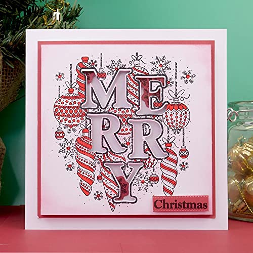 Hunkydory Crafts Moonstone Combos Seasonal Statements - Merry Cutting Dies and Stamp MSTONE450