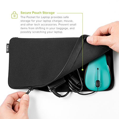 Ut Wire Pocket For Laptop 2-In-1 Mouse Pad And Charger Zipper Pouch For Travel, School, Office On The Go, 1 Pack #TOP2