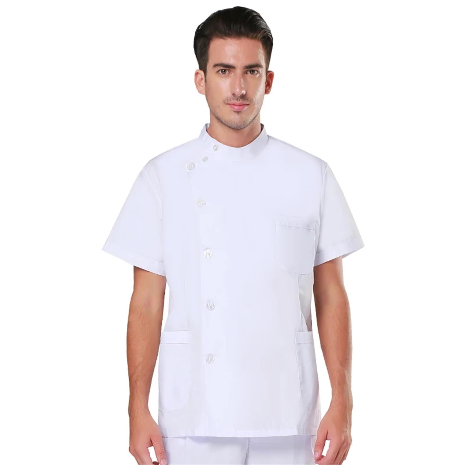 AHUFGN Nurse Scrubs Women Traditonal Nurse Scrubs Set Medical Uniforms Women Men Dental Workwear Clothes Poplin Surgeon Medic Scrub Suit