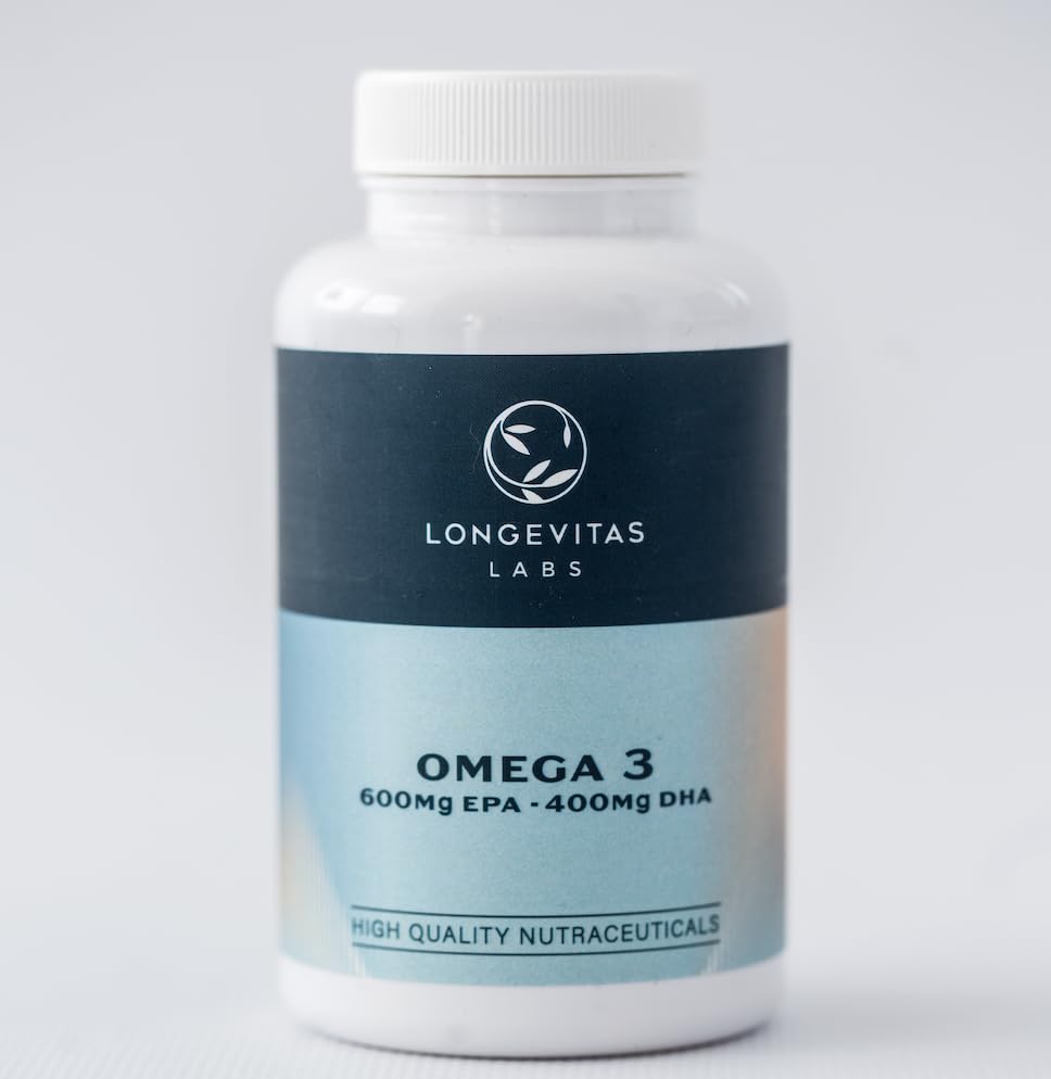 Omega 3 IFOS y Friends of the Sea Certificado de Aceite de Pescado - 2500mg Puro - EPA 1200 mg y DHA 800mg - Omega 3 Cápsulas de Máxima Concentración - 60 Cápsulas