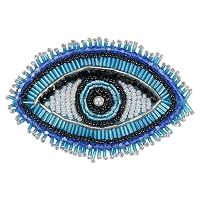 Kit de broderie de perles, broche oeil, oeil bleu en perles, broderie d'oeil, accessoire de mode DIY - France Kit de broderie de perles, broche oeil, oeil bleu en perles, broderie d'oeil, accessoire de mode DIY - France