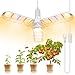 Produktbild LED Pflanzenlampe, 150w pflanzenlampe vollspektrum mit 414 LEDs faltbaren für Zimmerpflanzen, Gewächshaus und Hydroponikanbau, Growlampe mit E27 Netzkabel