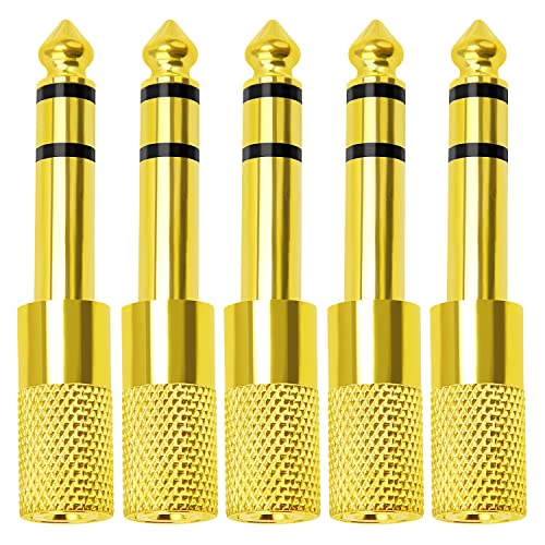 KUOQIY 5 PCS Metal Headphone Jack Adapter