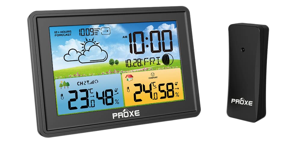 Proxe Stazione meteo a colori con sensore Wireless