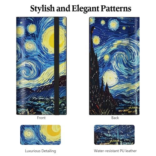 Airkit Starry Dreams Checkbook Cover for Personal, PU Leather for Women - image 5