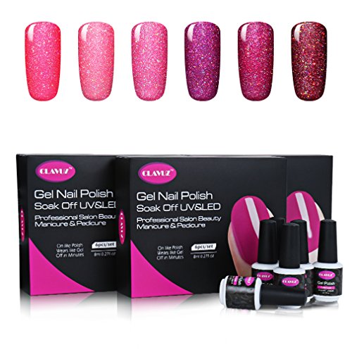 Vernis Semi permanent Vernis à Ongles Gel UV LED Néon Soakoff 6pcs Kit Manicure Pour Ongle 8ml Gift Set de Clavuz