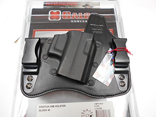 Galco KT800B KingTuk IWB Holster for Glock 43, RH, Black