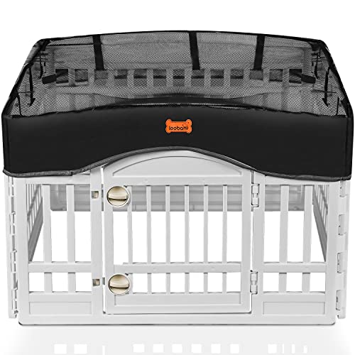 LOOBANI Dog Playpen Mesh Fabric Top Cover, Provide Shaded Areas for...