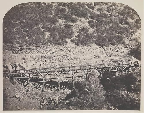 Tableau toile Carleton E. Watkins : œuvre d'art ferroviaire Mariposa pour décoration élégante