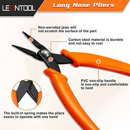 Image of 5-Inch Long Nose Pliers Specialty Pointed Nose Tweezer Nose Pliers