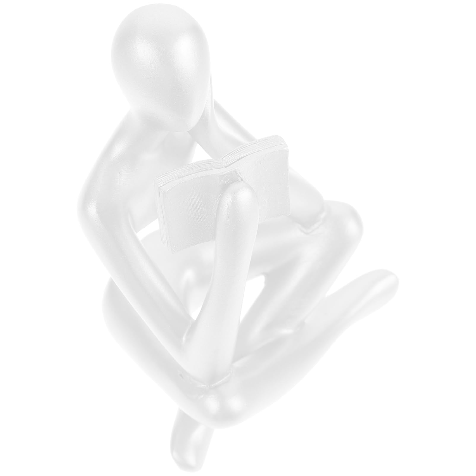 Cabilock Figura Abstracta Estatua Triste Escultura de Figura Abstracta de pie Adorno de estatuilla decoración Dormitorio Home Decor Figura de Pensador de Resina Estatua del Pensador Sentado