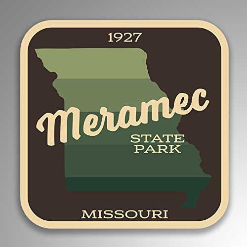 JMM Industries Meramec State Park Missouri calcomanía de Vinilo Retro de Aspecto...