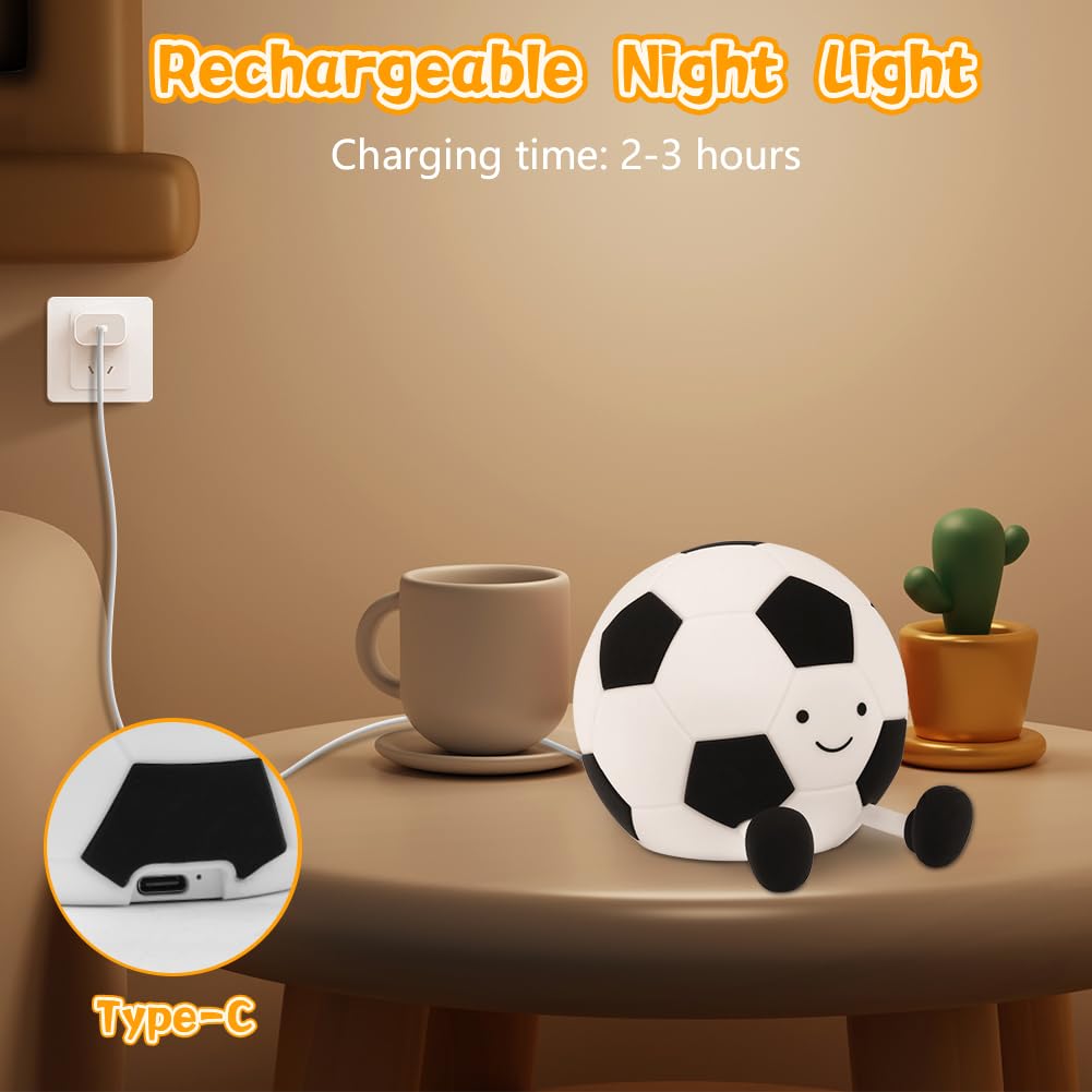 Luci Notturne 3D A Forma Di Pallone Da Calcio, 7 Colori Che Cambiano Tavolo Led L~p141737067