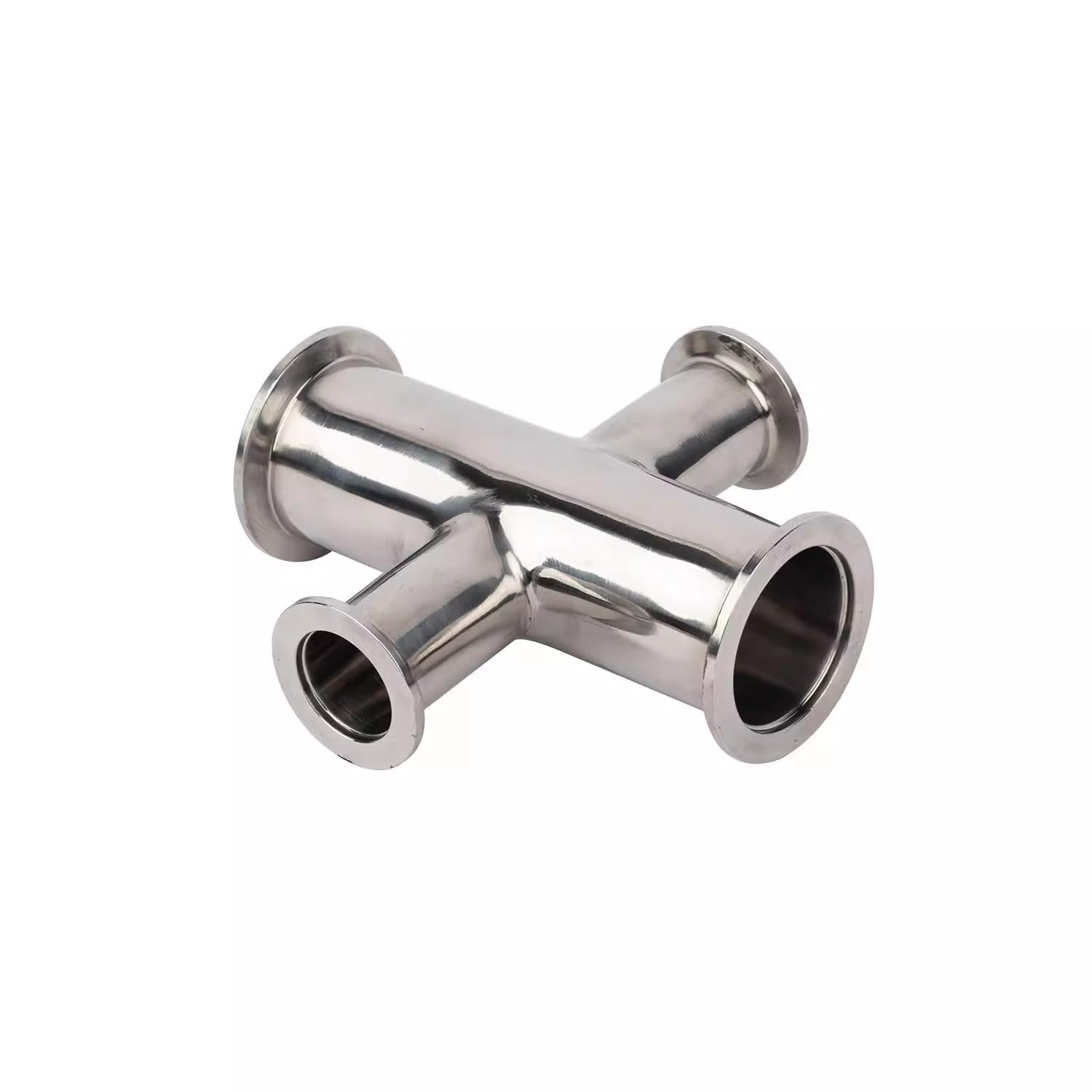 Conector Reductor de Cuatro Vías para Tubo de Vacío de Acero Inoxidable 304 Kf16/25/40/50, para Bomba de Vacío, Accesorios de Brida para Tubería de Vacío/Color/Kf50-Kf40