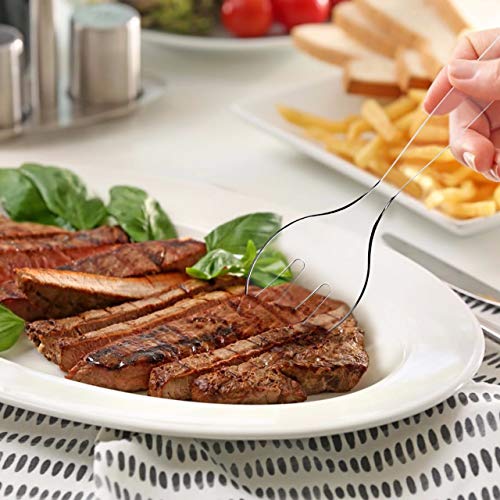 Disposable Serving Utensils, Plastic Serving 10" Spoons 10" Forks & 6" Tongs 6 Of Each, Pack of 18. … (Clear)