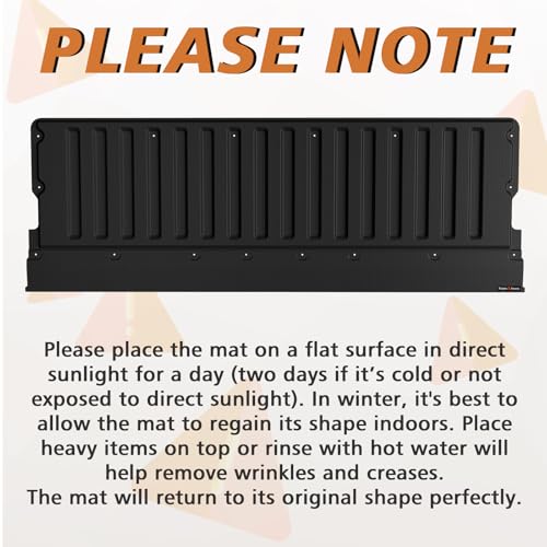 Image of TripleAliners Truck Mat Compatible with 2005-2023 Toyota Tacoma Accessories, Tailgate Mat Custom Fit All Weather Protection Pickup Liner