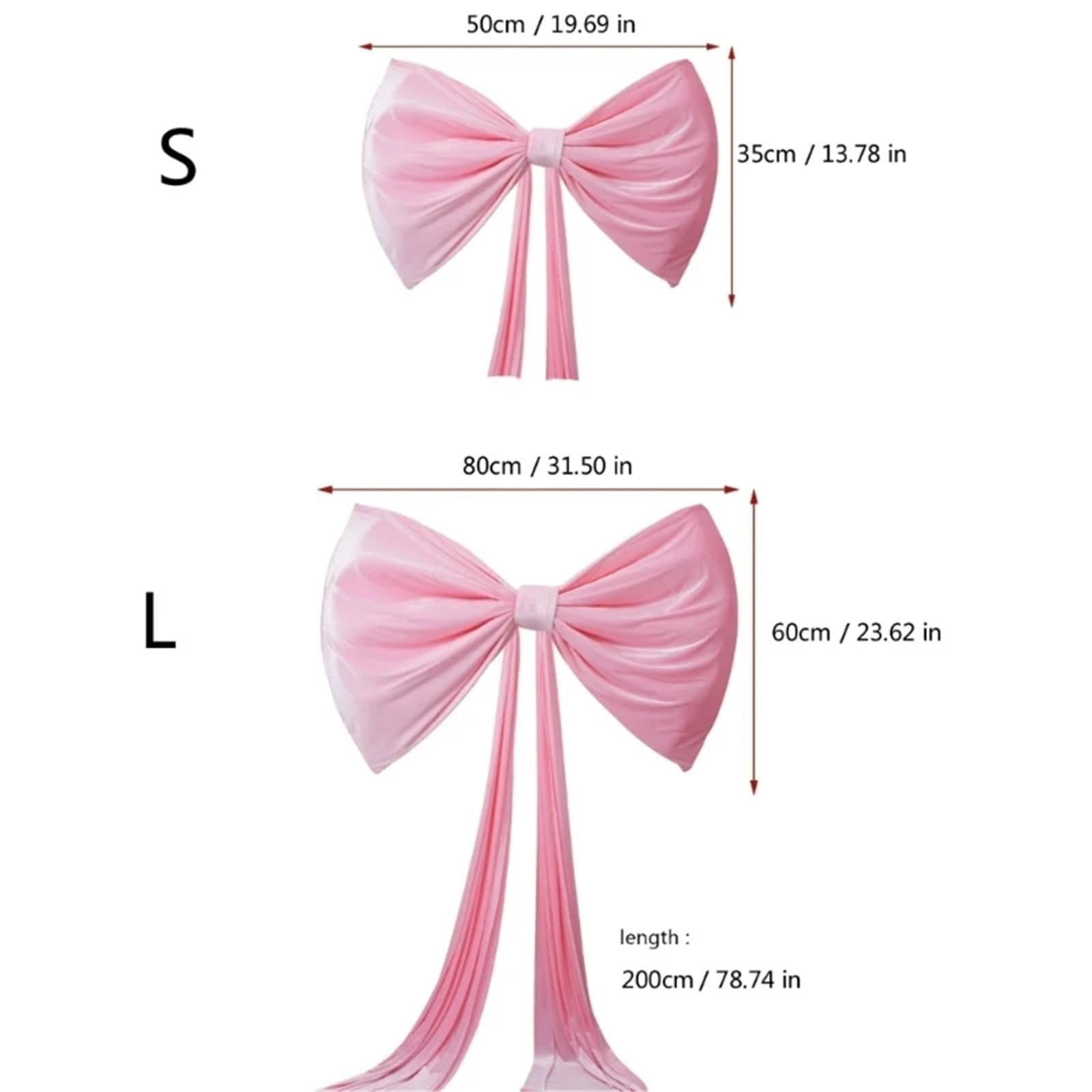 Riesenschleife,Geschenkschleife Groß Übergroße Rote Plüschschleifen, Dekoration for Hochzeiten Und Partys, Kulisse, Weihnachtsbaum, Wanddekoration, Ornamentband(B)