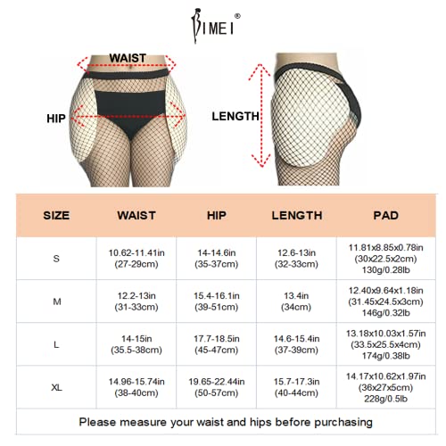 BIMEI 2PS Self-adhesive Sponge Thigh Pads Hip Pads Sponge Thigh Pads Hip Lifting Pads Crossdressing (L, Black Mini)
