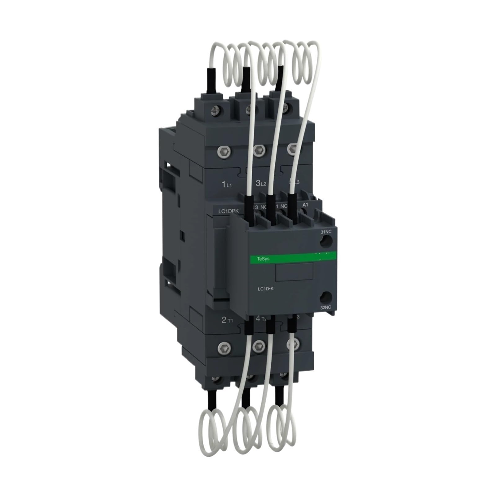 Contacteur capacitif LC1DTKM7 pour amortir les pointes de courant 65,7 A 220 V CA