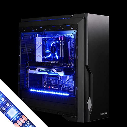 Tira LED RGB 4 piezas 19.7in para PC con header 12V 4PIN miniatura 5