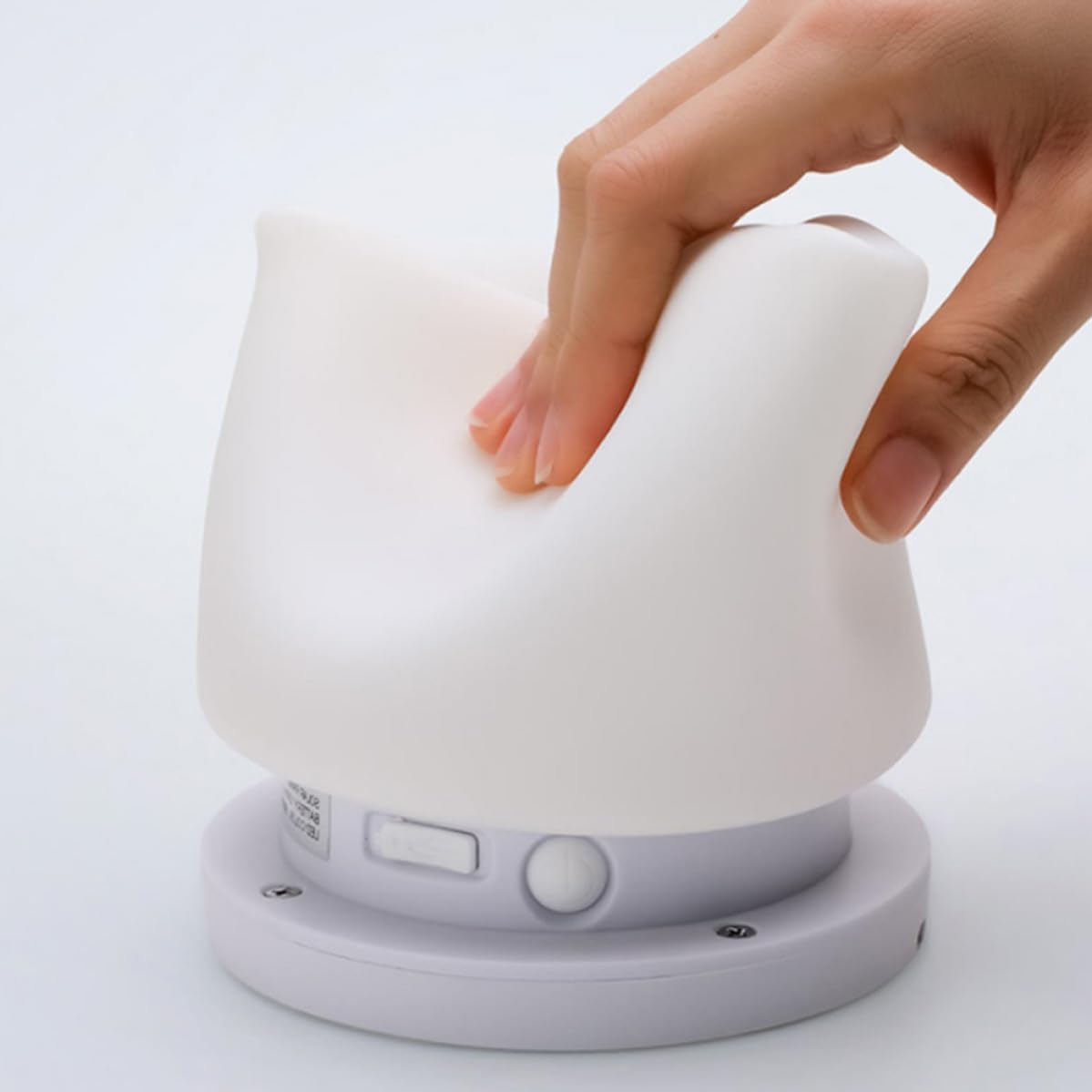 Lanterna Solare Portatile LED Bianca in Silicone per Esterno | Uso su Tavolo o Appesa a Parete, Adatta per Cortile e Campeggio, Lampada Compatta