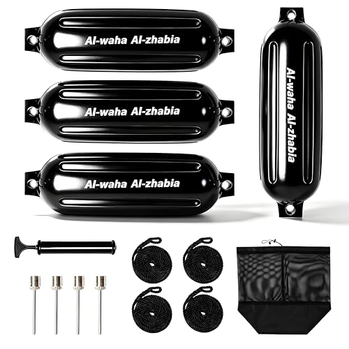 Image of Boat Fenders 4PK 5.5 /6.5 /8.5 inch Inflatable Marine Bumpers
