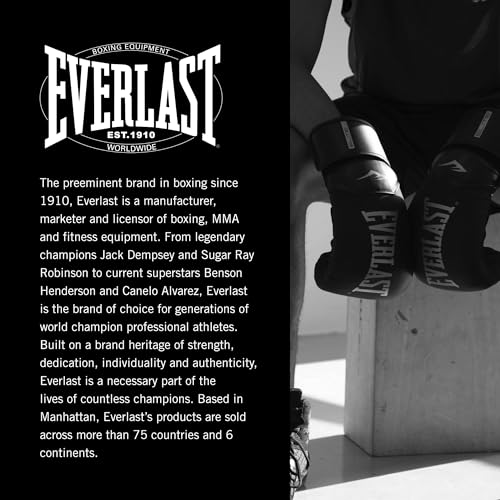 Everlast Unisex – Guantes de Boxeo para Adultos Pro Style 2 Guantes, Negro, 12oz - imagen 7
