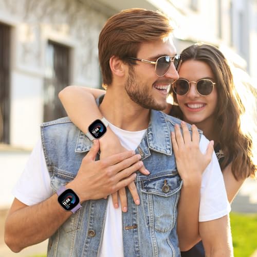 Correas compatibles Fitbit Versa 3/4 Sense 2, 2 Pack silicona miniatura 6