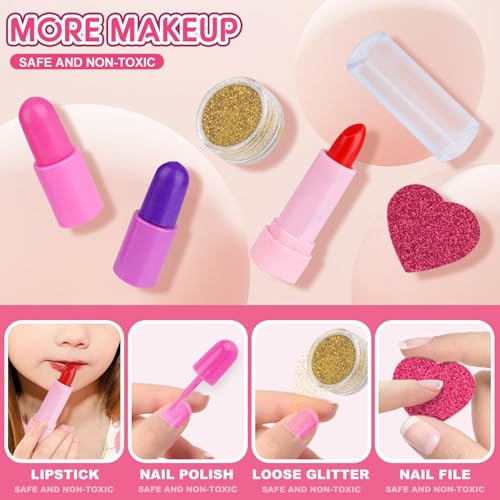 Coffret de maquillage lavable pour petite fille avec formule douce à l'eau