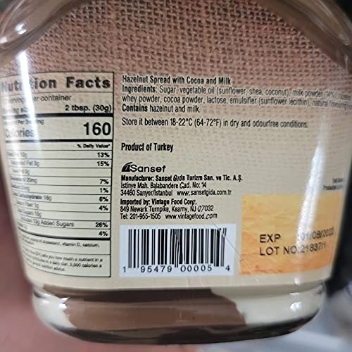 Miniatura 2 de Sarelle Duo Avellana y Cacao Spread 12.34oz Producto de Turquía - Halal
