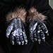 TKEMEIM Halloween Werewolf Gloves Scary Wolf Claws Gloves Halloween Latex Wolf Scary Animal Festival Cosplay Party Costume Accessory (Glove)