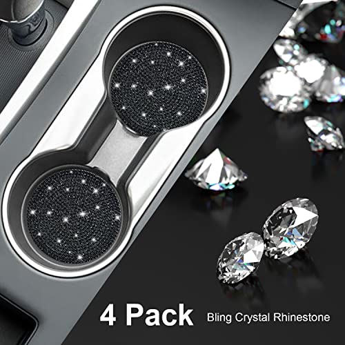 4 Posavasos de Auto con Brillantes y Antideslizante 2.75" miniatura 2