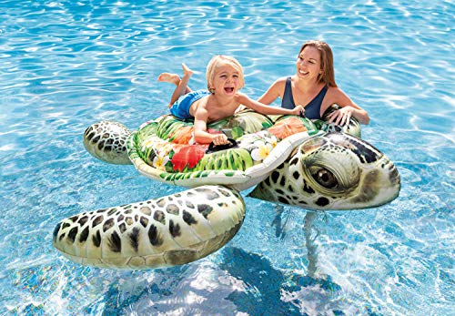 Intex Realistic Print Sea Turtle Inflatable, 75" X 67", For Ages 3+ , Green #TOP1