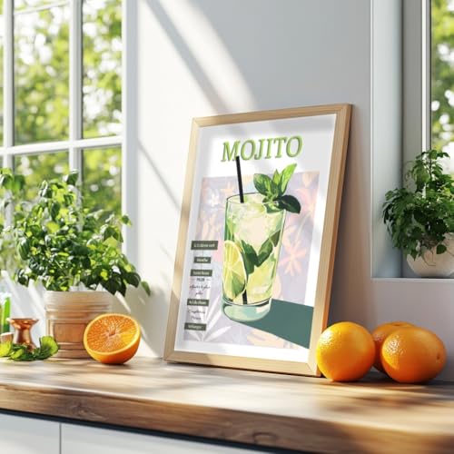 Affiche Recette Mojito pour décorer un mur vide avec style et originalité - 2