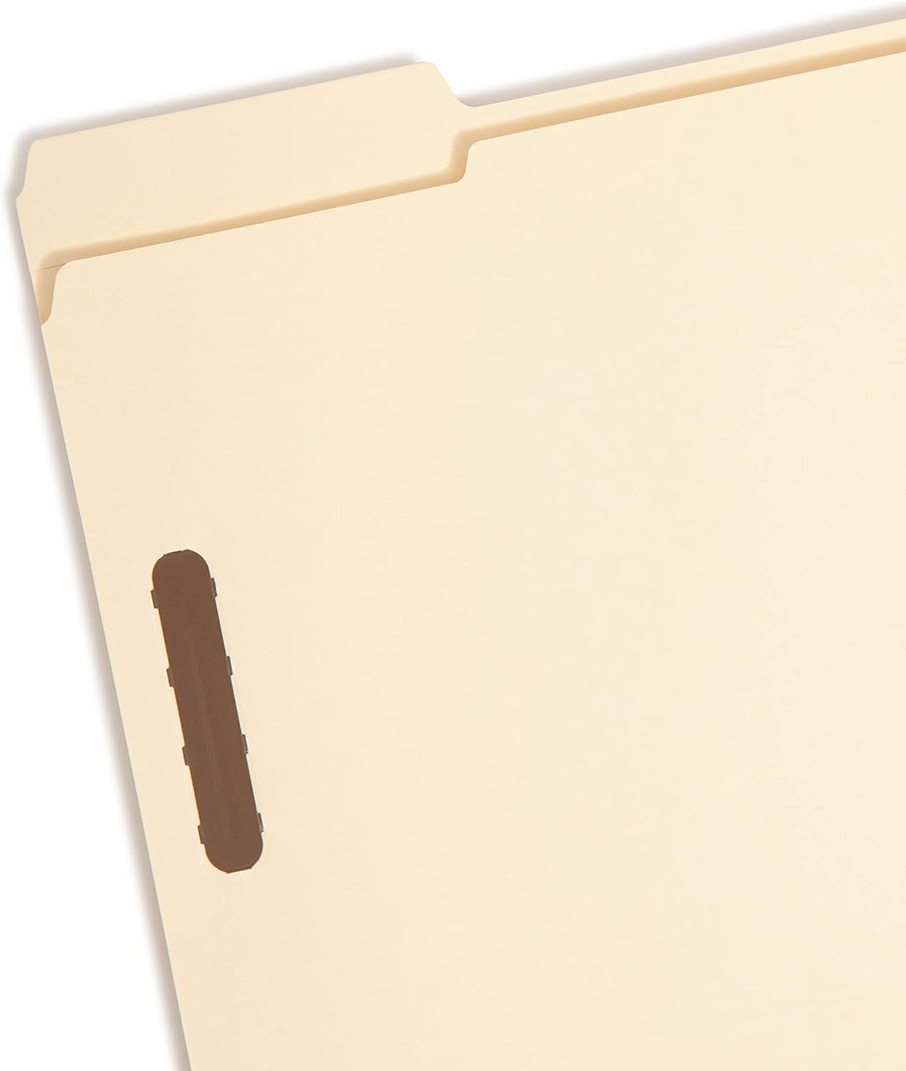 Smead 100% Recycled Fastener File Folder, 2 Fasteners, Reinforced 1/3-Cut Tab, Letter Size, Manila, 50 per Box (14547)