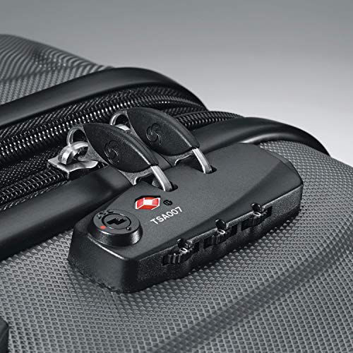 Samsonite Omni Hardside Nested Luggage Spinner Set, Charcoal w/ 10pc Accessory Kit