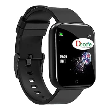 D-Core Smart Band ID116 Fitness Tracker Watch Heart Rate with Activity Tracker Waterproof Body Functions Like Steps Counter, Calorie Counter, Heart Rate Monitor