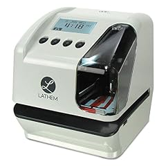 Lathem LT 5000 Electronic Multi Line Document Stamp, Clear/Gray product
