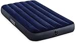 Intex 64757E Dura-Beam Standard Downy Air Mattress: Fiber-Tech - Twin Size - 10in Bed Height - 300lb Weight Capacity - Pump Sold Separately